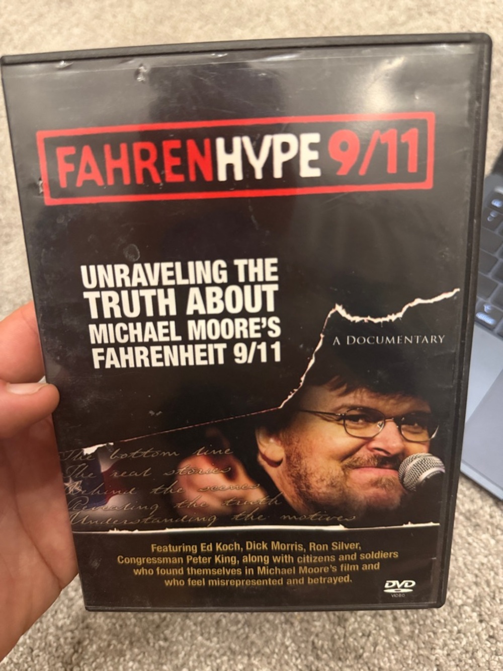 FahrenHype 9/11 DVD - Black & Red Cover